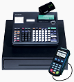 Casio Cash Register integrated Credit Card Processing